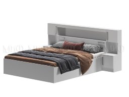 Кровать с закроватным модулем "Бася" Миф