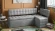Скамья угловая со спальным местом "Манчестер" Исп.2 Gretta Light grey
