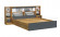 Кровать с закроватным модулем "Бася" Миф Дуб Крафт/Графит