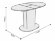 Стол раздвижной "Bergamo" Тип 5 Серый глянец  