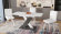 Стол раздвижной "Люксембург" Тип 1 Ателье темный/Белый/Стекло белое матовое