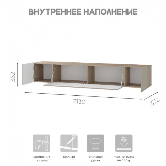 Навесной шкаф "Эмилия" ШКН-03