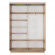 Шкаф-купе "Экспресс" 2-х ств. зеркальный 1.2; 1.4; 1.6 м. Бетон, Серый диамант, Кашемир